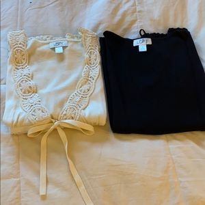 Two women’s Loft Cardigans